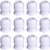 Shappy Plastic Standard Couplers Cake Decorating Coupler Pipe Tip Coupler for Icing Nozzles, White (12 Pack)