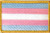 Transgender Flag Patch For LGBTQ Community and Supporters with Hook/Loop Backing