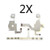 2X Buttons Controllers Ribon Connector Flex Cable Replacement Part Compatible with Sony PSP 3000