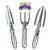 GORILLA EASY CONNECT Heavy Duty Garden Tools with Digging Trowel, Transplant Trowel and Cultivator Hand Rake.