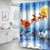 Hoomall Shower Curtain, Christmas Snowman 71x71 Inch Shower Curtain Decorative Bath Curtain Durable with Hooks Fabric Waterproof Muilt Function (71x71 inches, A2-Christmas Santa White)