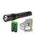 Fenix E20 2015 265 Lumen XP-E2 LED tactical Flashlight with two NiMH rechargeable AA Batteries, Charger & Two EdisonBright AA Alkaline batteries