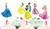 Disney Princess, Snow White, Belle, Cinderella, Ariel Cupcake Toppers Picks (Set of 24)