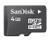 Sandisk 4GB MicroSDHC Memory Card with SD Adapter