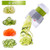 Handheld Spiralizer Vegetable Slicer Nurch 4 in 1 Veggie Spiral Cutter Zucchini Noodle Maker Spaghetti Maker Spiral Slicer Great for Salad