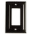 Monarch Abode 19157 Architectural Single Rocker Wall Switch Plate, 1-Gang, Matte Black