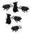 Greenbrier Plastic Squeezable Squeaking Rats Spooky Scary Creepy Halloween Decor (Black 6-Pack)