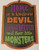 Halloween Hanging Sign 9.5"X13.5" Home of Handsome Devil Wicked Witch Monsters