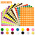 3920 pcs 3/4'' Round Color Coding Labels Circle Dot Stickers,14 Bright Neon Colors,Print or Write