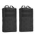 Tactical Molle Pouch 2 Pack Military Compact Utility EDC Pouches for Tactical Backpack Assault Rig Vest Black