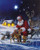 Ohio Wholesale Lighted Santa Animal Friends 20 X 15 Canvas Light up Picture with Timer