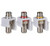FolioGadgets 3-Pack RCA Keystone Insert Jack for Audio/Video Wall Plate