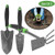 WilFiks Garden Tool Set, 3 Piece Heavy Duty Hand Tools, The Gardening Kit Includes A Hand Trowel, Transplanter and A Hoe and Cultivator Combo, Bend Proof Garden Work Tools with an Ergonomic Handle