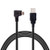 JSER Left Angled 90 Degree Micro USB Male to USB 2.0 Data Charge Cable for Cell Phone & Tablet 5m 16ft