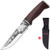 Hunting Knife - Survival Knives with Sheath - Engraved Fixed Blade Knife - Hunter Bushcraft Bowie Knofe - Classic Long Blade Knifes with Wood Handle for Men - Best for Hunting Camping Defense 2428