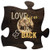 P. Graham Dunn Love You to The Moon & Back 12 x 12 inch Wood Puzzle Piece Wall Sign Plaque