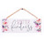 P. Graham Dunn Scatter Kindness Floral Pink 10 x 3.38 Pine Wood Decorative Hanging String Sign