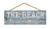 P. Graham Dunn Beach Solves Everything Nautical Blue 10 x 4 Pine Wood Hanging Décor String Sign