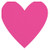 Slant 10-04788-001 Heart Shaped Die Cut Cocktail Beverage Napkins 20ct F172357, Clear