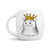 Cute Royal Kitty Cat Coffee Mug Gift for Cat Lovers - Keep Calm and Drink Coffee - 15 oz Premium Ceramic Mug with Gift Box - Microwave & Dishwasher-Safe
