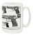Cuppa Second Amendment Rights 15-Ounce Coffee Mug with Berettas
