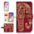 (for iPhone Xs, iPhone X) Flip Wallet Case Cover & Screen Protector Bundle - A21111 Art Elephant
