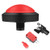 Walfront Arcade Buttons LED,100mm Massive Arcade Button with LED Convexity Console Replacement+Microswitch+Button Holder,DC 12V(Red Button)
