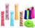 200 Pack Ice Popsicle Molds Bags - Zip-Top Disposable DIY Ice Pop Mold Bags - Summer Ice Pop Pouch with 4 Ice Pop Sleeves & 1 Silicone Funnel for Yogurt, Ice Candy, Otter Pops, Gogurt, or Freeze Pops