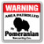 POMERANIAN Security Sign Area Patrolled pet dog gag funny warning guard breeder