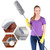 Microfiber Duster with Extension Pole (30 to 100 inches) - with Bendable Head, Telescoping Extendable Duster for Cleaning Ceiling Fan, Ceiling, Cars, Blinds, Cobwebs