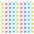 Wankko 72 Pack 19mm Paper Clips, Smiling Face Binder Clips, Assorted Colors