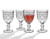 Wine Glasses Goblets, Beverage Water Juice Cups - 12oz, Set of 4