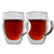 Double Glass Wall Thermo Insulated Cups with Handle, Clear, for Espresso, Latte, Cappuccino, Thermo Glassware 350ml (12oz, set of 2)
