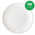 Plasticpro Disposable White Uncoated Paper Plates 7'' Inch Pack of 250