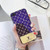 iPhone 6S Plus Case, iPhone 6 Plus Case, Tempered Glass Back Fashion Style Elegant Luxury Designer Monogram Classic Pattern Scratch Resistant Durable Hard Case for iPhone 6S Plus/6 Plus