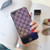 iPhone 6S Plus Case, iPhone 6 Plus Case, Tempered Glass Back Fashion Style Elegant Luxury Designer Monogram Classic Pattern Scratch Resistant Durable Hard Case for iPhone 6S Plus/6 Plus