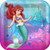 Ariel the Little Mermaid Sparkle Large Square Paper Plates (8ct)