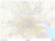 Harris County, Texas - 48" x 36" Matte Plastic Wall Map