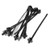 uxcell Nylon Push Mount Auto Cable Tie Fastener, 5mm Width, 10 Pcs, Black
