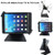CarrieCathy Desktop Anti-Theft Security Kiosk POS Stand Holder Enclosure with Lock & Keys for iPad air, iPad Mini, Galaxy Tab, Note 10.1, 7-10 inch Tablets, Flip & Rotate Design, Black