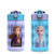 Zak Designs Disney Frozen 2 Kids Water Bottle Set with Reusable Straws and Built in Carrying Loops, Made of Plastic, Leak-Proof Water Bottle Designs (Elsa & Anna, 16 oz, BPA-Free, 2pc Set)