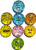 Refrigerator Magnets for Fridge by StriveZen, Cute Glass Magnets for Home, Holds 15 Sheets, Kitchen, Teachers, Locker, Home-Office, Whiteboard, Set of 8, Colorful, Inspirational