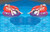 2) Swimline 9078 Swimming Pool UFO Squirter Toy Inflatable Lounge Chair Floats