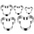 5 Pcs Mickey Mouse Cookie Cutter Set, Stainless Steel Sandwiches Cutter Shapes Biscuit Mold Cookie Cutter for Kids, Sturdy Cutters for Cookies, Pie Sandwiches, Biscuits for Christmas