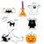 Halloween Cookie Cutter Set of 7 pcs, Stainless Steel Cookie Mold, Cartoon Baking Mold, Fondant Tool Pastry Biscuit Cake Mould For Halloween Biscuit DIY (Owl+Bat+Wizard+Broomstick+Cat+Pumpkin+Ghost)