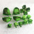 Gotor PS4 L1 R1 L2 R2 Trigger Buttons Springs Set for PlayStation 4 Controller DualShock 4 Chrome Green