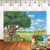 Cartoon Winnie The Pooh Photography Backdrop Baby Shower Decorations for Children Beautiful Scenery Honey Red Balloon Photo Background Kids Birthday Party Vinyl 5x3ft Banner Photo Booth Props