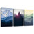 Canvas Wall Art for Living Room Wall decor posters Landscape painting Wall Artworks Pictures Bedroom Decoration, Mountain in Daytime sun?12x16 inch/piece, 3 Panels Abstract Canvas Prints bathroom art