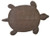 Turtle Stepping Stone Cast Iron Outdoor Yard and Garden Decor Brown