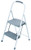 Rubbermaid RMS-2 2-Step Steel Step Stool, 225-pound Capacity, White